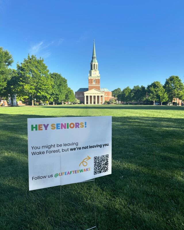 Just a little over 2 weeks until we welcome #WFUClassof2024 into our @wfualumni family! 🎩 💛